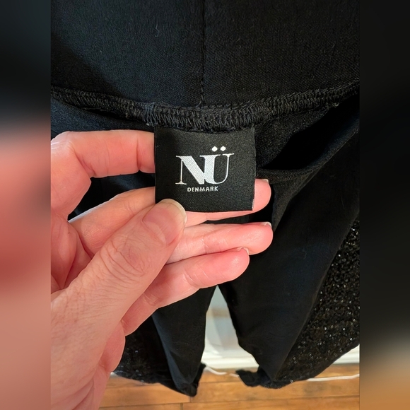 NU Denmark Black stretchy trousers with sparkly embellishments (XXL) - Picture 8 of 10